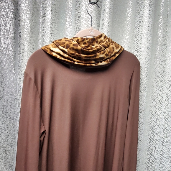 Lepord Print Cowl Neck by Simonton Says - Picture 7 of 12